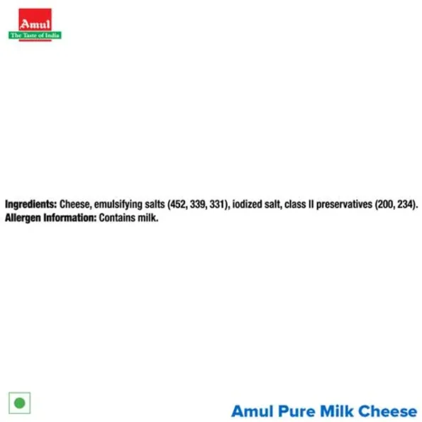 Amul Cheese Slices - Rich In Protein, Wholesome, No Added Sugar, 100 g (5 Slices)