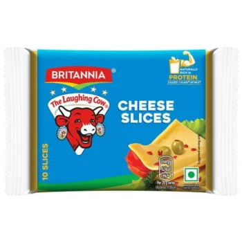 Britannia The Laughing Cow Processed Cheese Slice - Goodness Of Cows Milk, 100 g (5 Slices x 20 g Each)