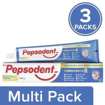 Pepsodent Germicheck+ 12h Germ Protection Toothpaste, 3x100 g (Multipack)