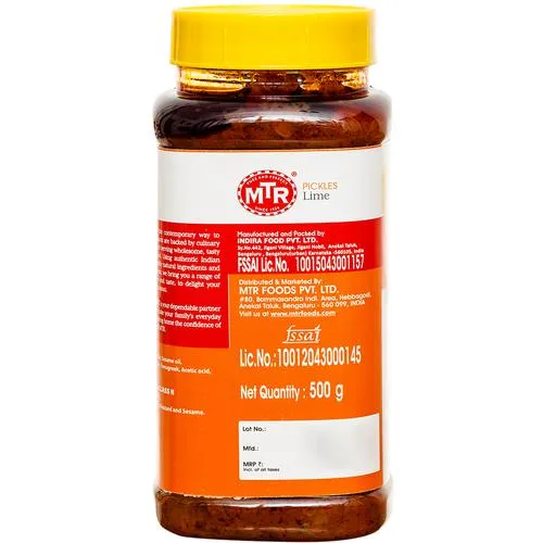 MTR Pickle Lime 500 g Jar