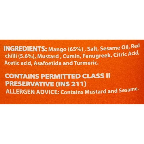 MTR Pickle Mango Sliced 500 g Jar