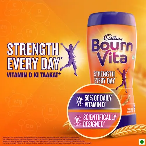 Cadbury Bournvita Chocolate Nutrition Drink, 200 g Jar