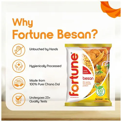 Fortune Besan/Kadale Hittu - Channa 1 kg Pouch