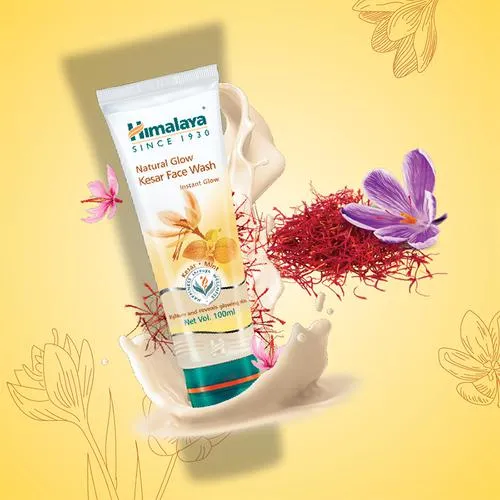 Himalaya Natural Glow Kesar Face Wash, 100 ml