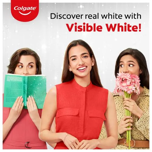 Colgate Visible White Toothpaste - Sparkling Mint, 100 g