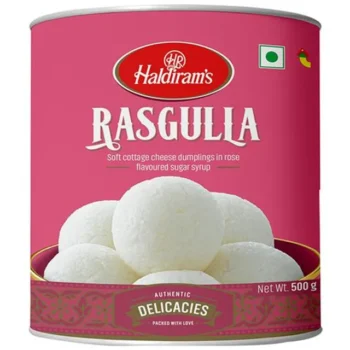 Haldiram's Delhi Rasgulla, 500 g Tin