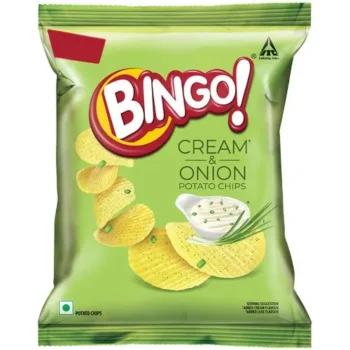 Bingo! Potato Chips - Cream & Onion Chips, Crispy & Crunchy Pack For Snacks, 25 g Pouch