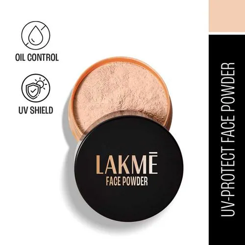 Lakme Face Powder - Matte Finish, Oil Control, For Rosy Glow, 40 g Soft Pink