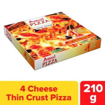 Amul 4 Cheese Pizza, 210 g Pouch