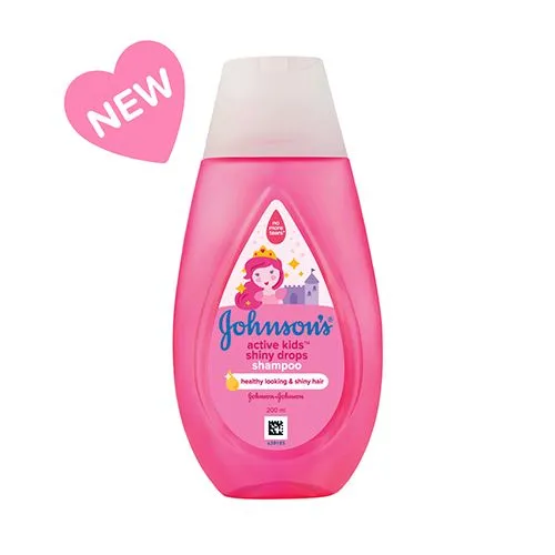 Johnson's baby Active Kids Shampoo - Shiny Drops With Argan Oil, 200 ml