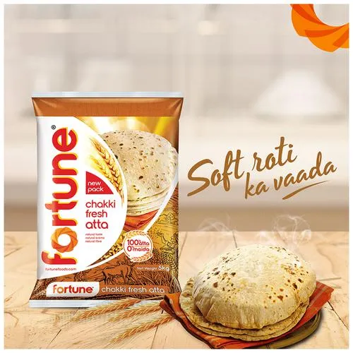 Fortune Chakki Fresh Atta/Godihittu 5 kg Pouch
