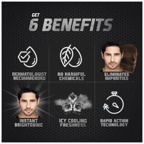 Glow & Handsome Face Wash - Instant Brightness, MENs, Rapid Action, 100 g