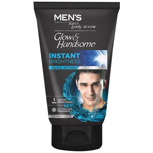 Glow & Handsome Face Wash - Instant Brightness, MENs, Rapid Action, 100 g