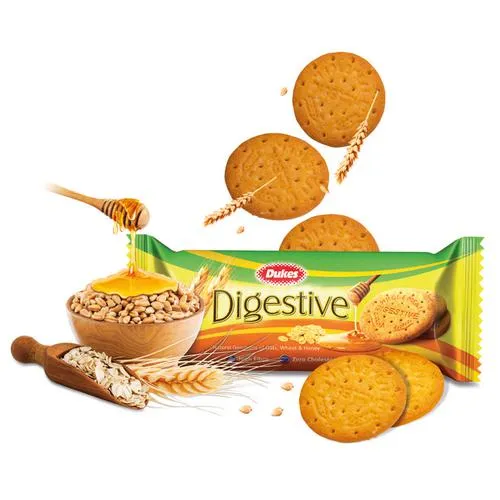 Dukes Digestive Biscuit With Oats, Wheat & Honey - Rich In Fibre Zero Cholesterol, 100 g (Pack of 10)