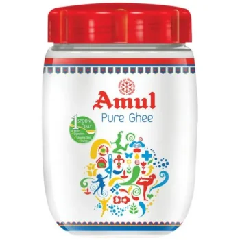 Amul Pure Ghee - High Aroma Rich In Omega 3 Protein & Essential Minerals  200 ml Jar
