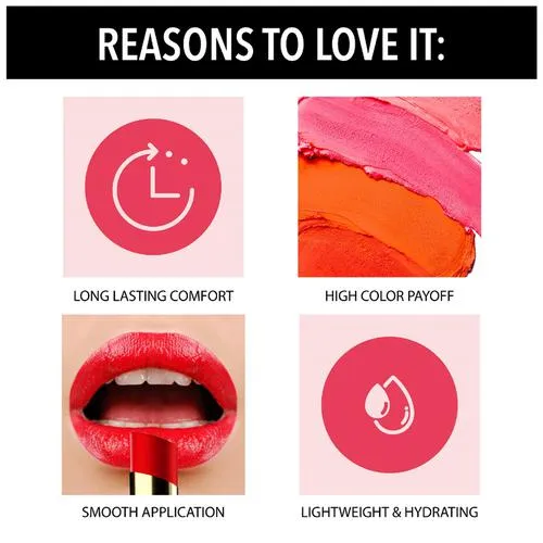 Blue Heaven Velvet Creme Lipstick - Long-Lasting, Smooth, Lightweight & Hydrating, 3.5 g Nutty Butty