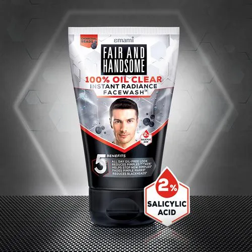 Fair And Handsome 100% Oil Clear Facewash, 100 g