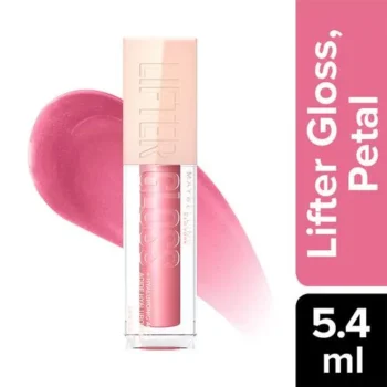 Maybelline New York Lifter Gloss - Moisturizing, Tinted Lip Gloss With Hyaluronic Acid, Non-Sticky Formula 5.4 ml Petal