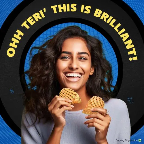 Bingo! Hashtags Spicy Masala Potato Chips 22.5 g Pouch