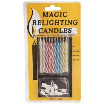 AliX Magic Relighting Candle - For Cake Decoration, Birthday Parties, Anniversaries, 10 pcs