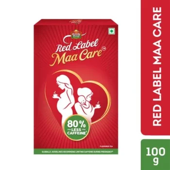 Brooke Bond Red Label Maa Care Flavoured Tea - 80% Less Caffeine For Expectant & Lactating Mothers 100 g