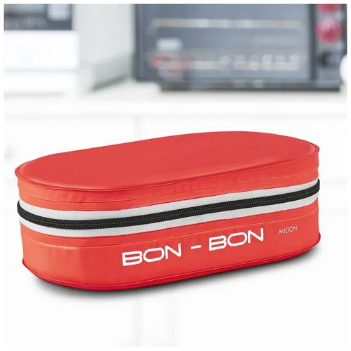 Milton New Bon Bon Lunch Box With 2 Leak-Proof Containers - Red 280 ml (Set of 2)