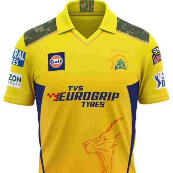 CSK Jersey MS Dhoni 7 - Chennai Cricket Team Half Sleeve Jersey