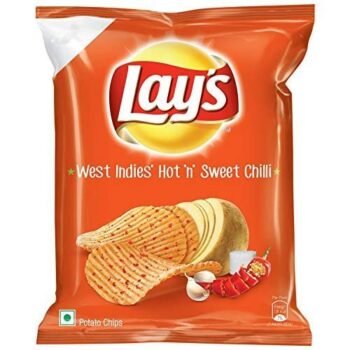 Lays's West Indies Hot n Sweet Chilli Potato Chips, 52 grams